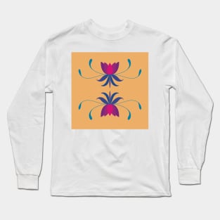 Lotus pattern Long Sleeve T-Shirt